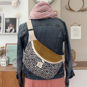 FRIEDA Hipbag Colorblock Leo/senf/creme