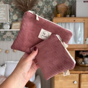 LINA Etui Cord altrosa / 2 Größen