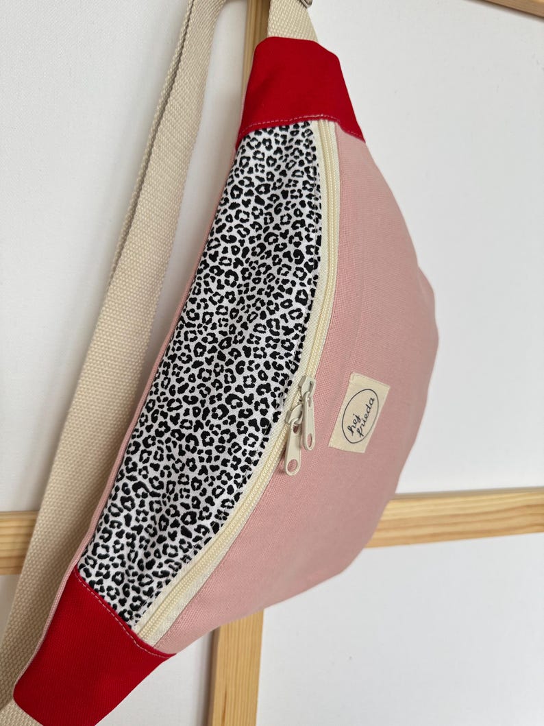 HEDI Hipbag Colorblock Leo/rosa/rot – Bild 2