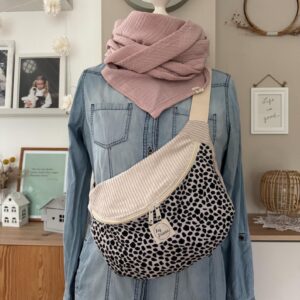 FRIEDA Hipbag Colorblock Leo/creme