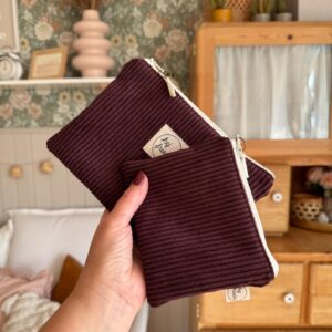 LINA Etui Cord beere / 2 Größen