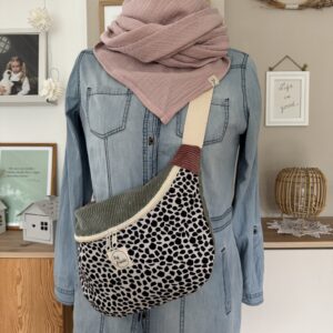 FRIEDA Hipbag Colorblock Leo/salbei/altrosa