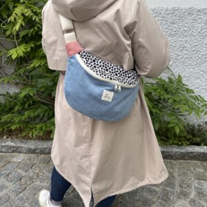 FRIEDA Hipbag Colorblock Leo/blau/rosa