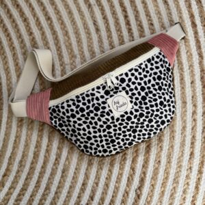 HEDI Hipbag Colorblock Cord Leo/oliv/rosa