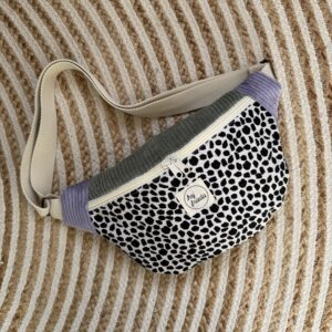 HEDI Hipbag Colorblock Cord Leo/salbei/flieder