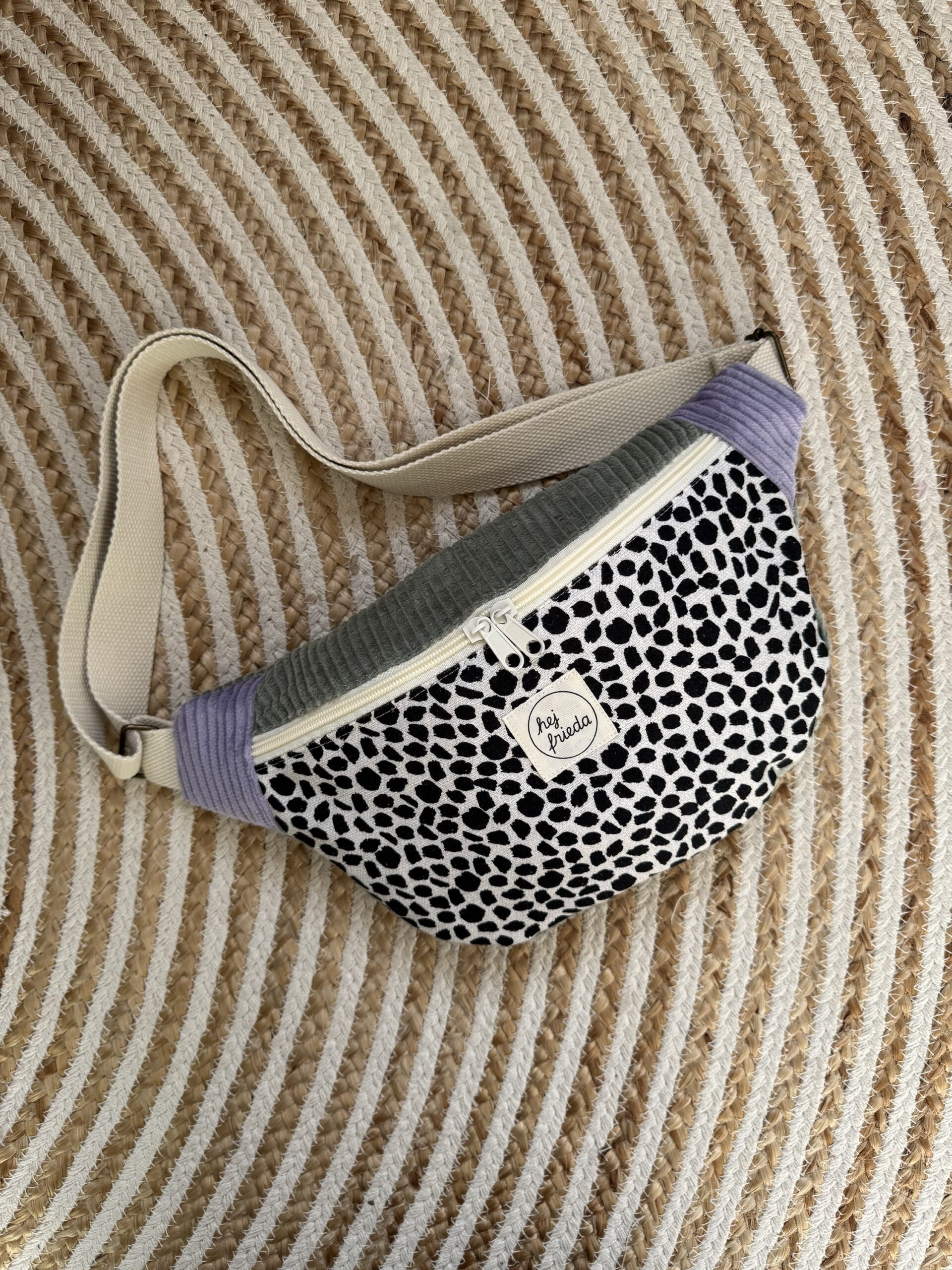 HEDI Hipbag Colorblock Cord Leo/salbei/flieder