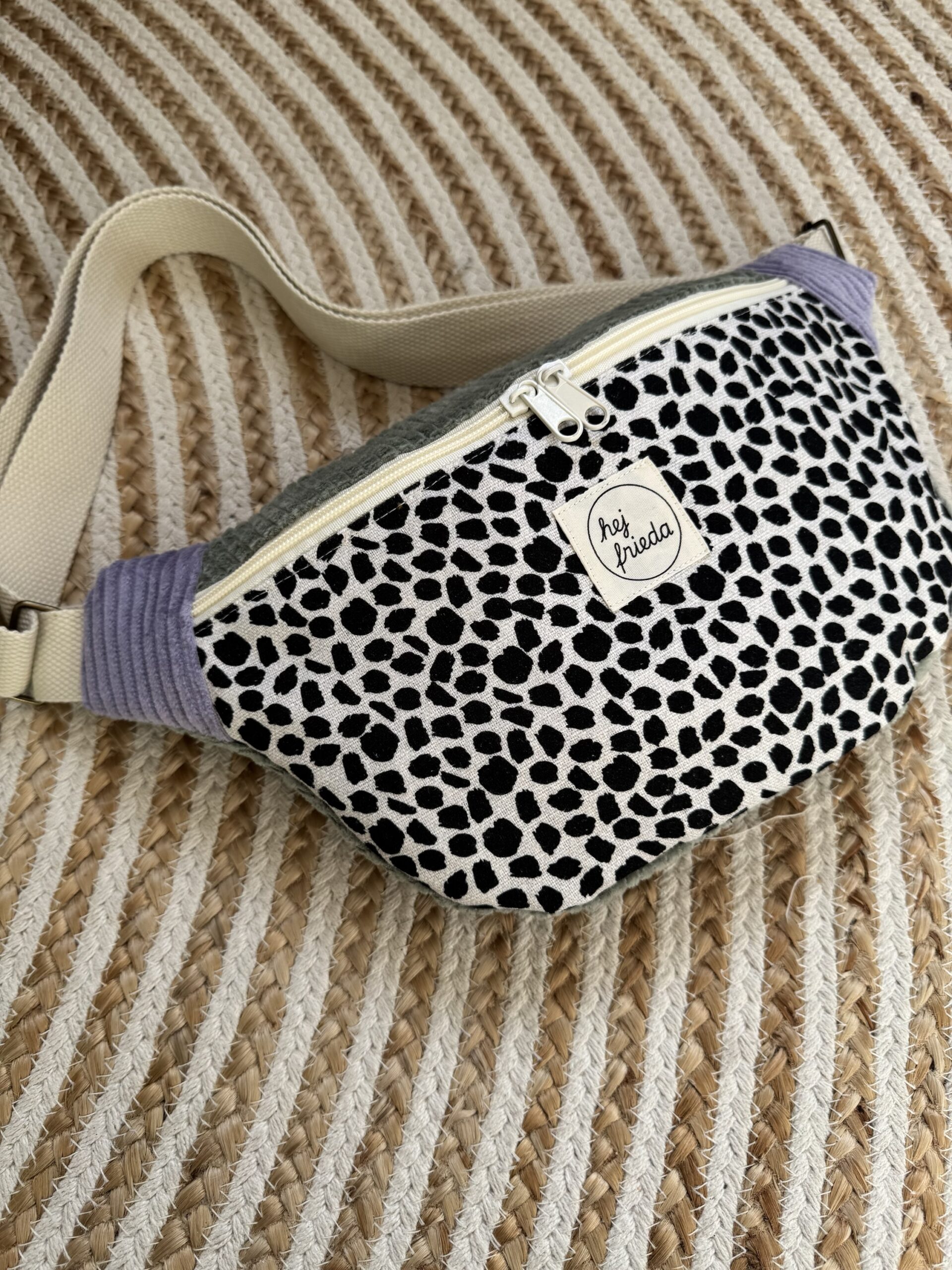 HEDI Hipbag Colorblock Cord Leo/salbei/flieder – Bild 4