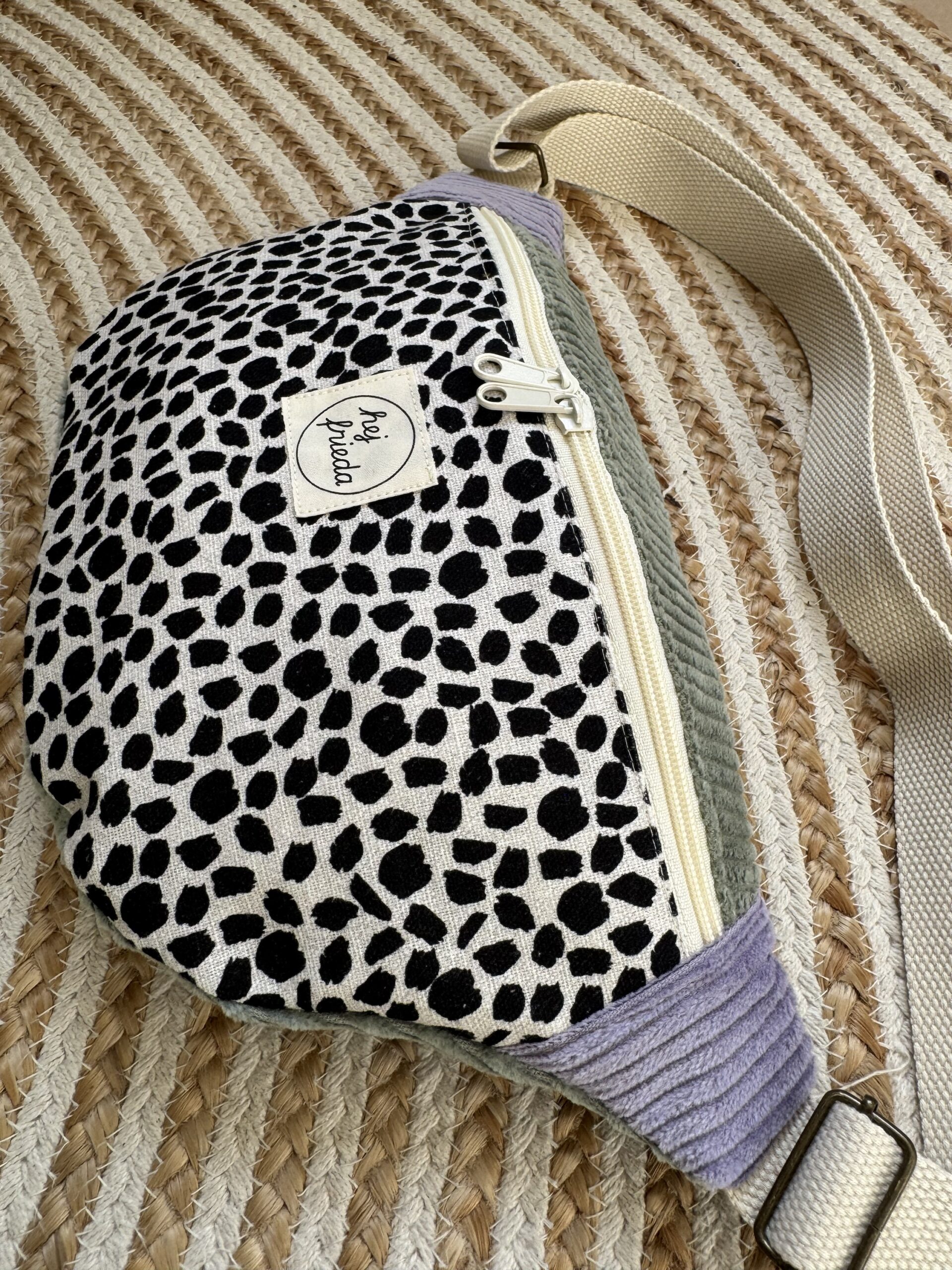 HEDI Hipbag Colorblock Cord Leo/salbei/flieder – Bild 3