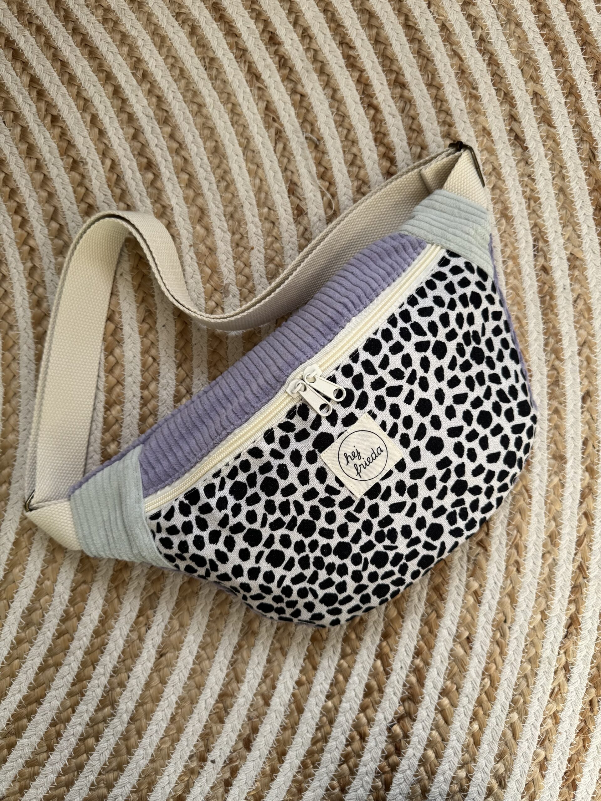 HEDI Hipbag Colorblock Cord Leo/flieder/mint