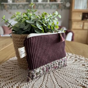 LINA Cord/Quilted Mini Pouch