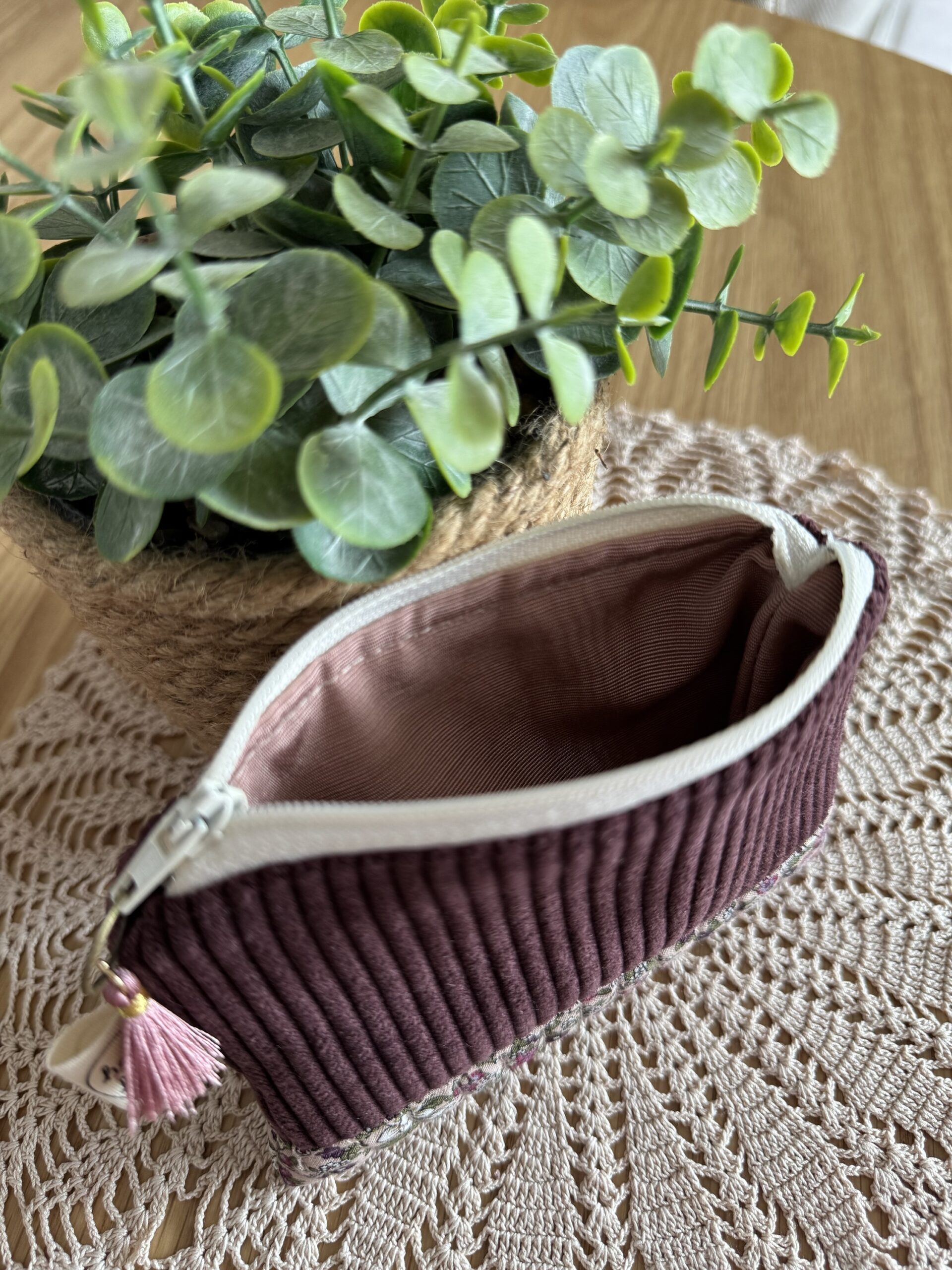 LINA Cord/Quilted Mini Pouch – Bild 6