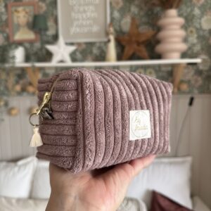 ISA Breitcord Boxy Bag altrosa