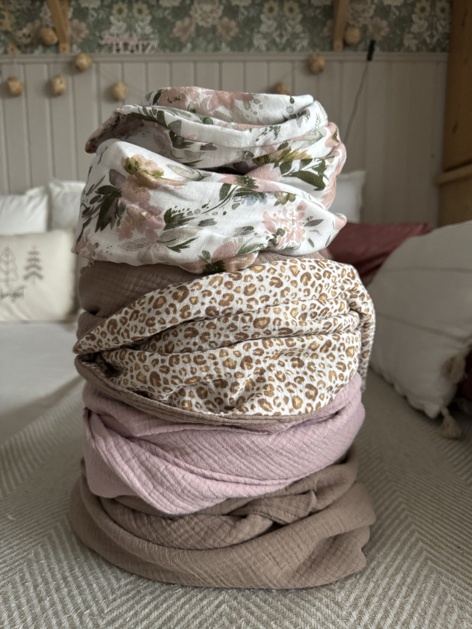 HANNA Musselintuch XL Altrosa – Bild 8