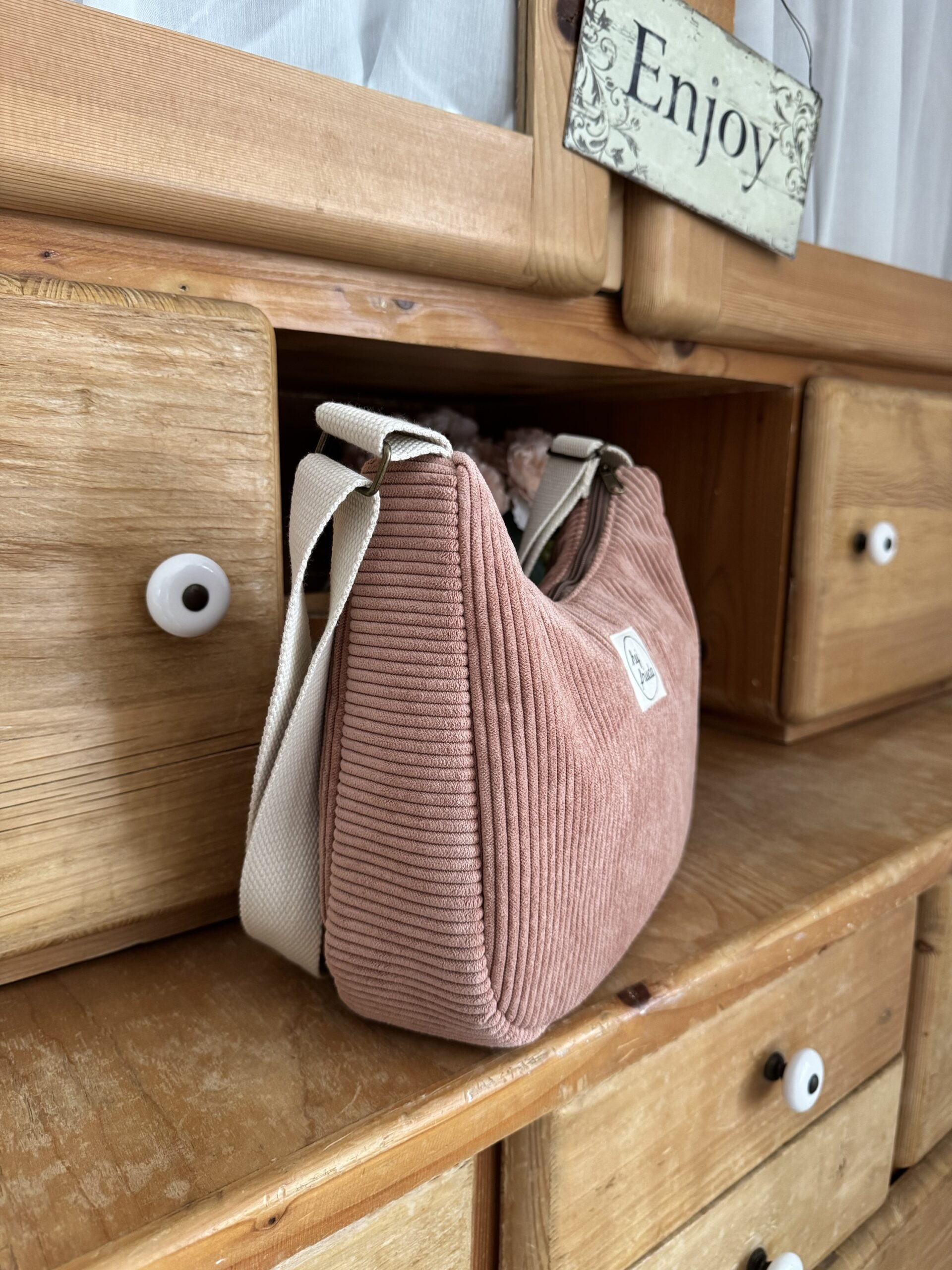 MAJA Crossbody-Bag Cord rosé – Bild 6