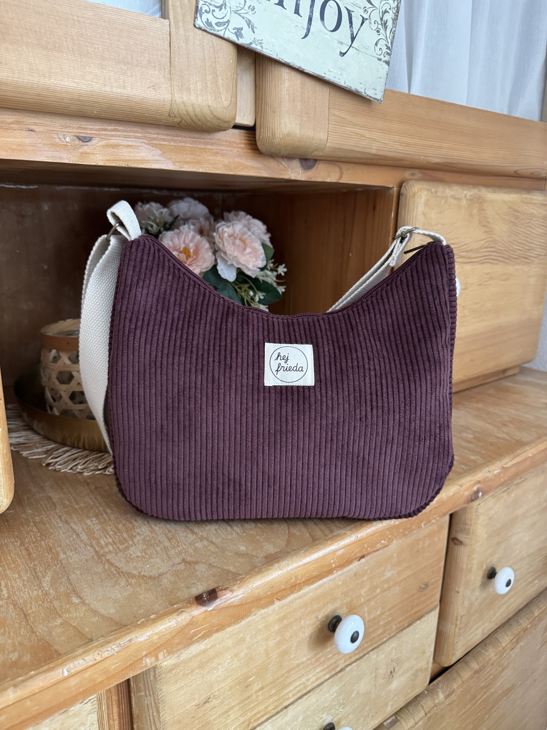 MAJA Crossbody-Bag Cord beere