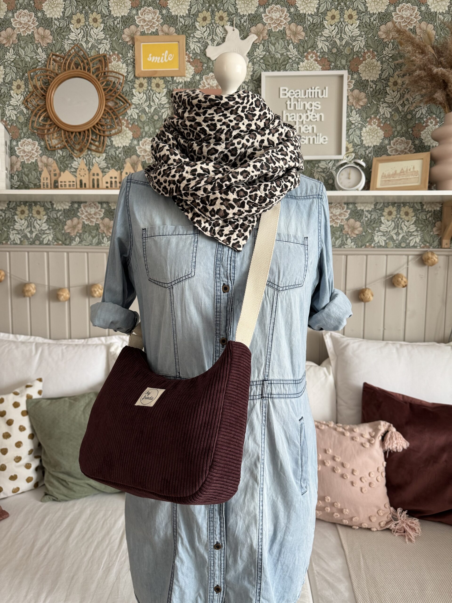 MAJA Crossbody-Bag Cord beere – Bild 13